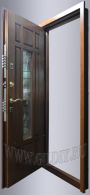Металлическая дверь со стеклом ДСК23