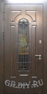Металлическая дверь со стеклом ДСК19