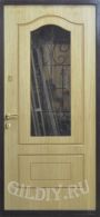 Металлическая дверь со стеклом ДСК15