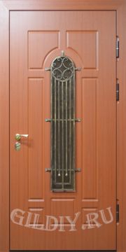 Металлическая дверь со стеклом ДСК21